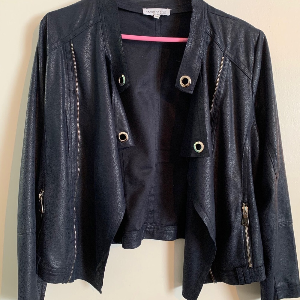✨2/30✨Blue jacket simili cuir